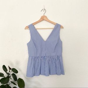 J Crew peplum sleeveless blouse tank